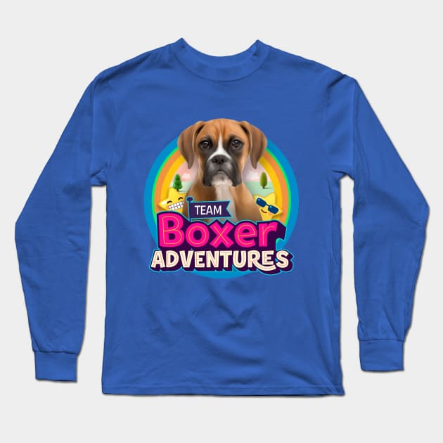 Boxer dog Long Sleeve T-Shirt by Puppy & cute